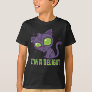 Delightfully Undead Creepy Cute Cat T-Shirt