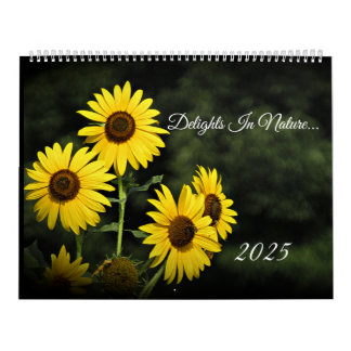 Delights In Nature Gr  - Large Wall Calendar 2025 
