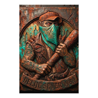 Delije Sever 1989 Embossed Photo Print