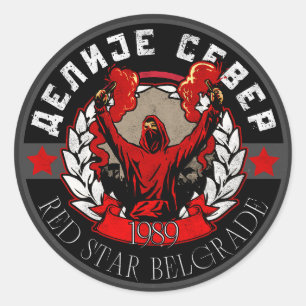 Delije Sever 1989 Zvezda Classic Round Sticker
