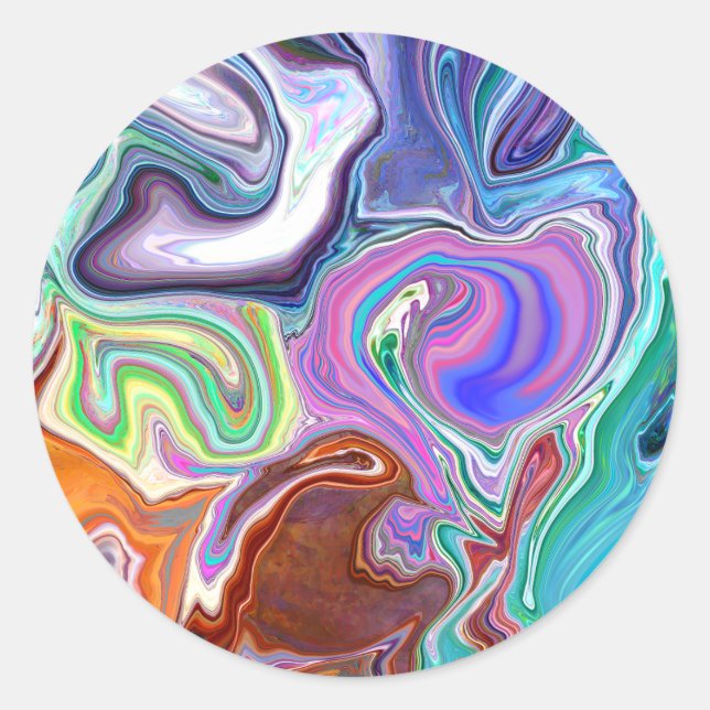 Delirious Classic Round Sticker (Front)