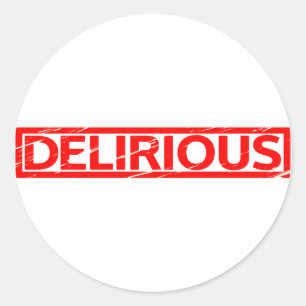 Delirious Stamp Classic Round Sticker