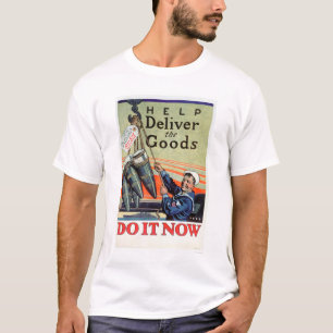Deliver the Goods - Navy (US02293) T-Shirt