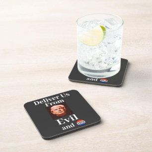 Deliver Us From Evil Beverage Coaster