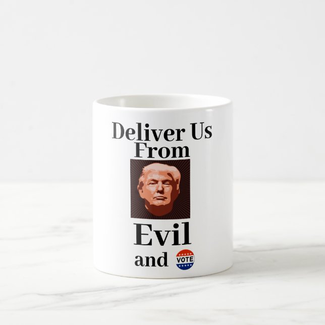 Deliver Us From Evil Coffee Mug (Center)
