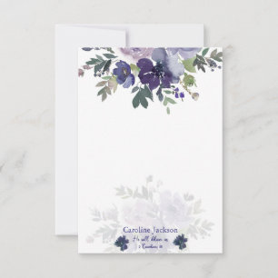 Deliver us watercolor floral personalised card