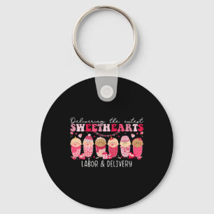 Delivering Cutest Sweet Heart Labour Delivery Nurs Key Ring