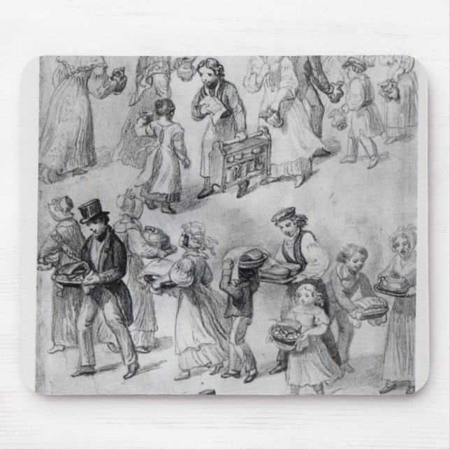 Delivering Dinner, 1841 Mouse Pad (Front)