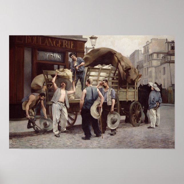 Delivering Flour, 1885 Poster (Front)