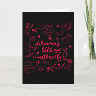 Delivering Little Sweethearts Labour And Delivery  Card