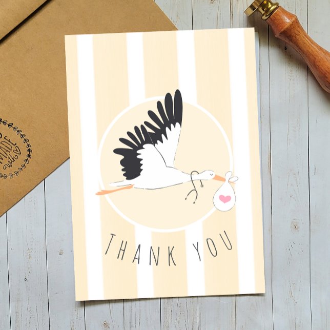 Delivering Thanks Stork Baby Card for IVF Doctor (Creator Uploaded)