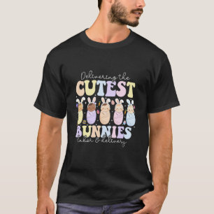 Delivering The Cutest Bunnies Labour & Delivery Nu T-Shirt
