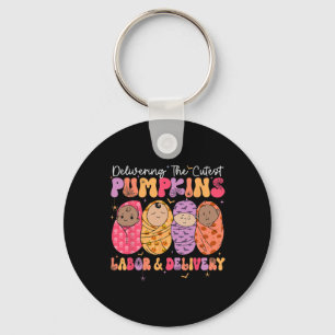 Delivering The Cutest Pumpkins Labour And Delivery Key Ring