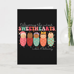 Delivering The Cutest Sweethearts Labour And Deliv Card