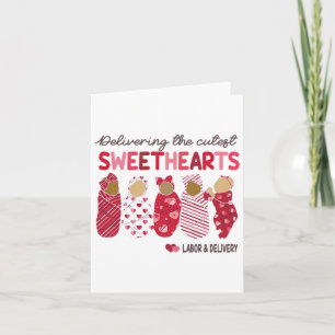 Delivering The Cutest Sweethearts Labour Delivery Card