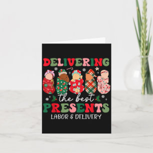 Delivering The Labor Delivery Nurse Christmas  Card