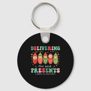 Delivering The Labor Delivery Nurse Christmas  Key Ring