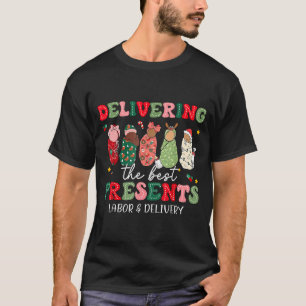Delivering The Labor Delivery Nurse Christmas T-Shirt