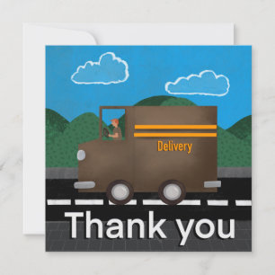 Delivery and Mail Carrier Thank You Card