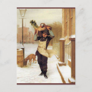 Delivery Boy Postcard