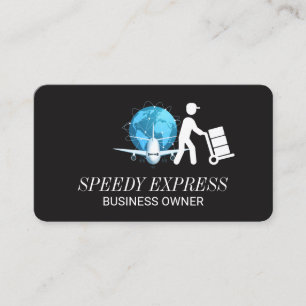 Delivery Courier Air Freight Shipping Business Card