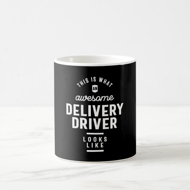 Delivery Driver Job Title Gift Coffee Mug (Center)