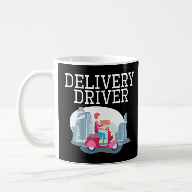 Delivery Guy Inspired Hot And Fresh Food Related M Coffee Mug (Left)