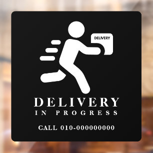 Delivery In Progress Parcel Package Car Truck Van