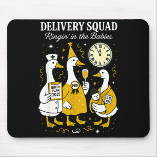 Delivery OB GYN Year New Silly Goose Nurse Midwife Mouse Pad