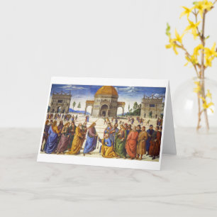 Delivery of the Keys Pietro Perugino Card