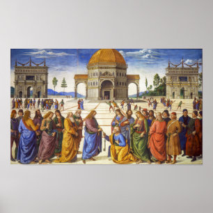 Delivery of the Keys   Pietro Perugino   Poster