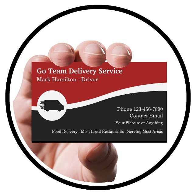 Delivery Services Local Company Business Card (Creator Uploaded)