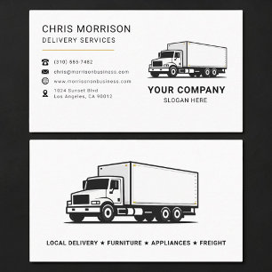 Delivery Services Truck Business Card