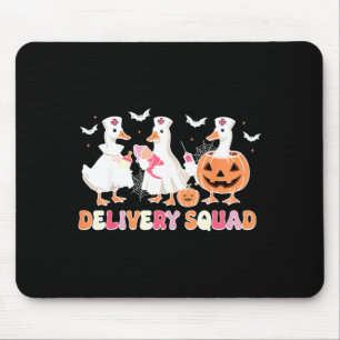 Delivery Squad Halloween Goose Spooky Labour Mouse Pad
