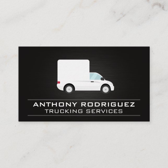 Delivery Trucks | Trucking Services Business Card (Front)