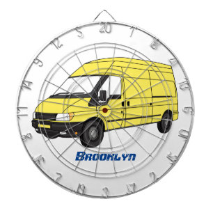 Delivery van illustration dartboard