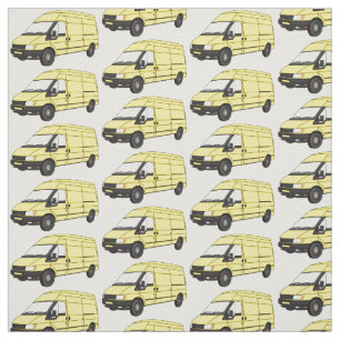 Delivery van illustration fabric