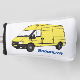 Delivery van illustration golf head cover
