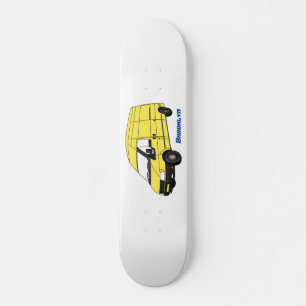 Delivery van illustration skateboard