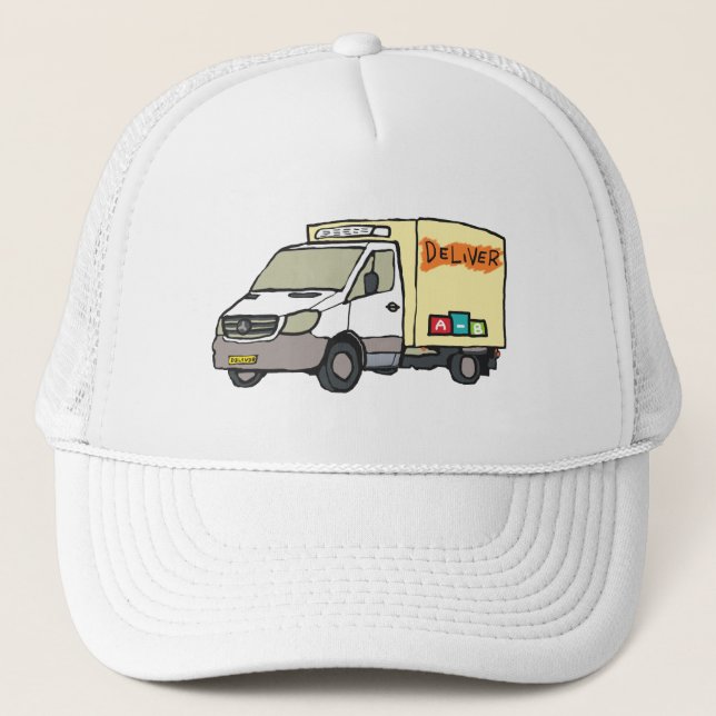 Delivery Van Trucker Hat (Front)