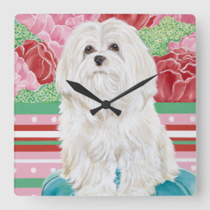 Della Rose Maltese Square Wall Clock