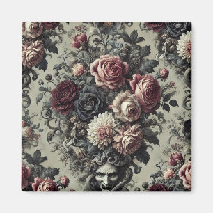 🩸 Dellamorte Dellamore – Gothic Floral Design Magnet