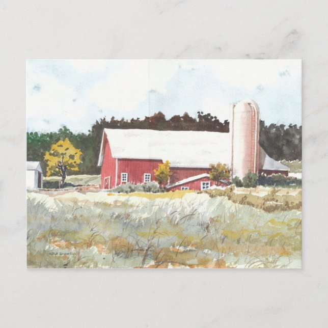 Dells Barn Postcard (Front)