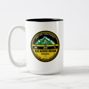Deloitte RIDE ACROSS BRITAIN 2018 Two-Tone Coffee Mug