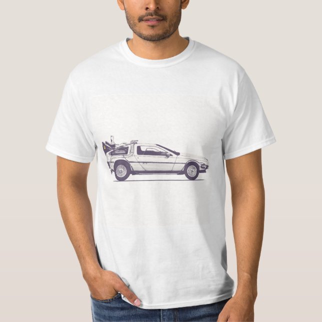 Delorian de volviendo al futuro T-Shirt (Front)