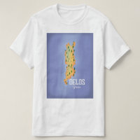 Delos Greece Map travel poster