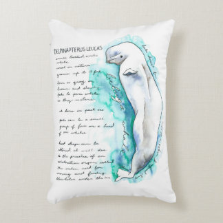 Delphinapterus Leucas Beluga Whale Pillow