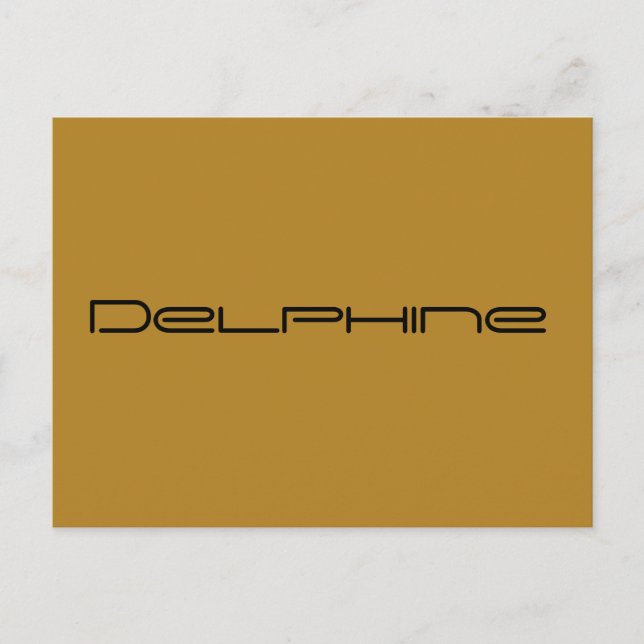 Delphine,Orphan Black chraracter,geometric font Postcard (Front)