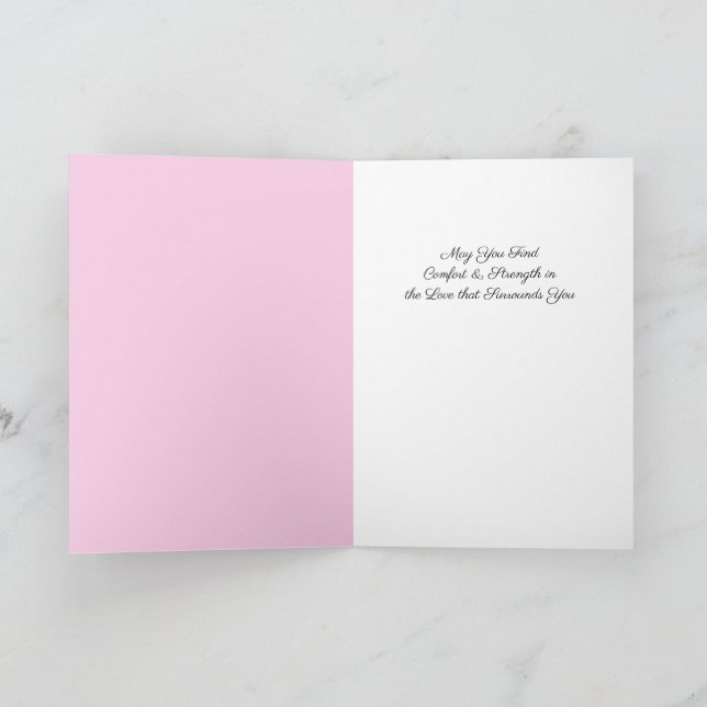 Delphine’s Light Sympathy Card (Inside)