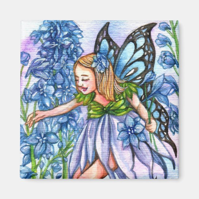 Delphinium Fairy Magnet (Front)